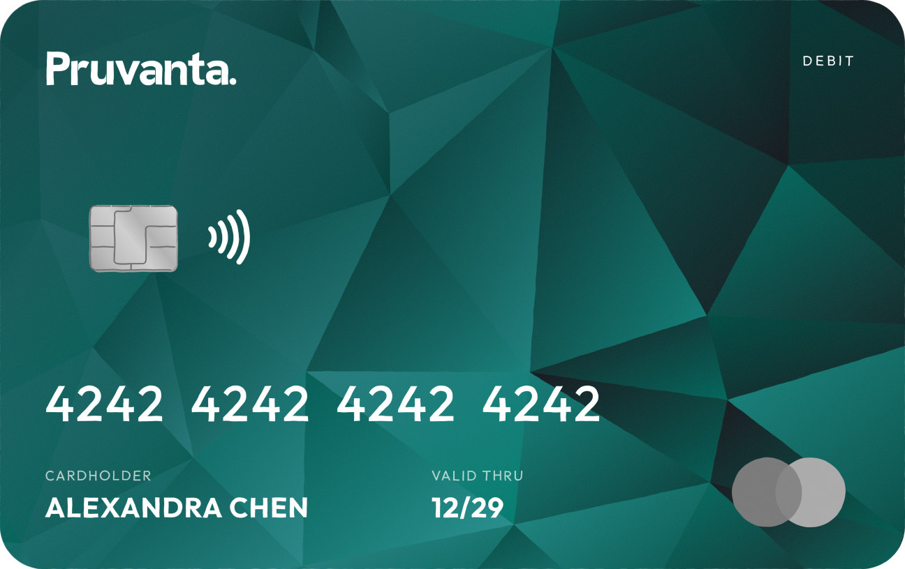 Pruvanta debit card